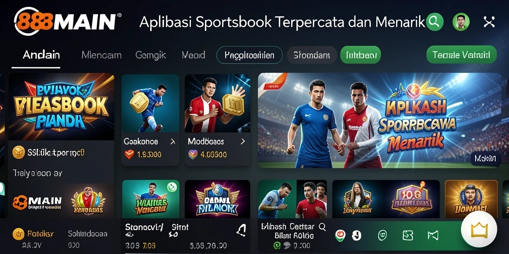 Tampilan menarik dari gameplay Sportsbook di 88MAIN.