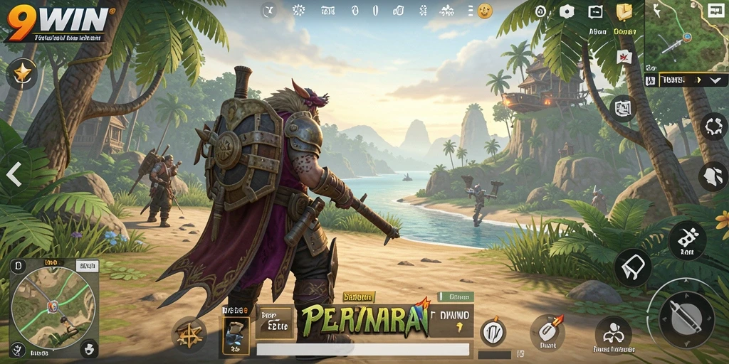 Tampilan gameplay 9WIN yang menakjubkan dalam dunia terbuka.