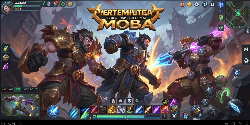 Tampilan menakjubkan dari pertarungan di AJR88 MOBA.