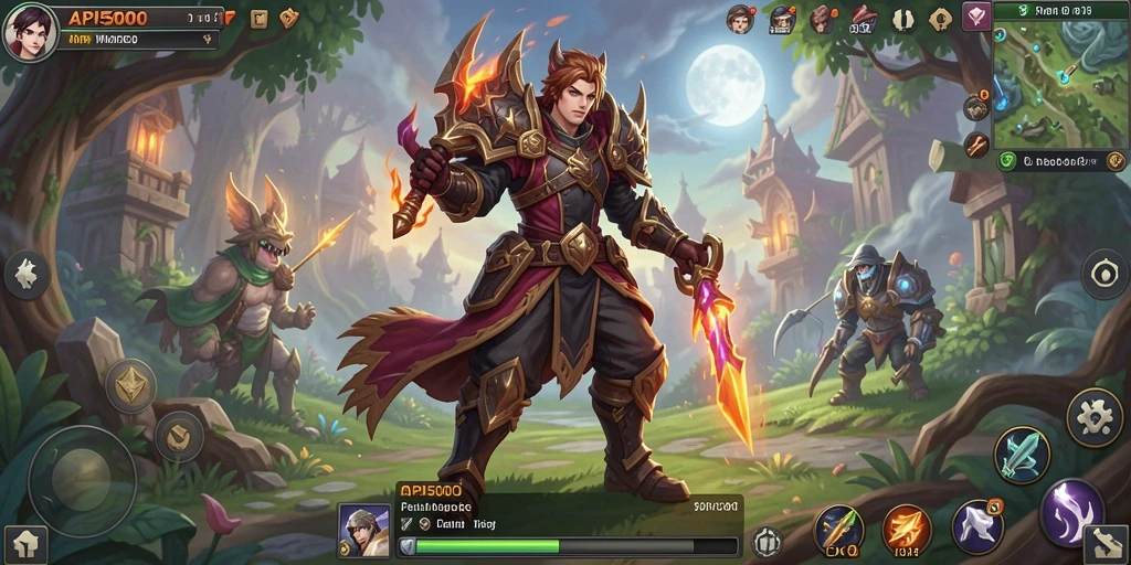 Tampilan gameplay memukau dari API5000 dalam petualangan MMORPG.