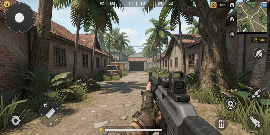 Screenshot menunjukkan aksi seru dalam gameplay API66.
