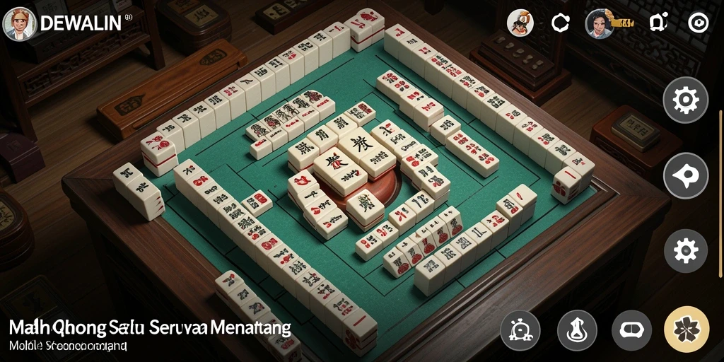 Gameplay seru Mahjong di DEWALIN menantang dan mengasyikkan.