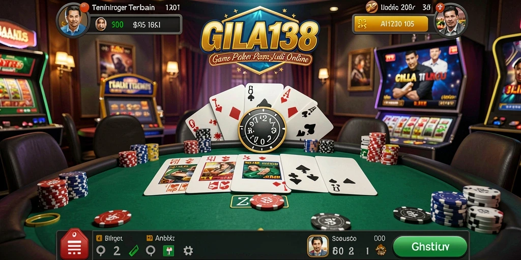 Screenshot GILA138 menampilkan pengalaman bermain Poker yang mendebarkan.