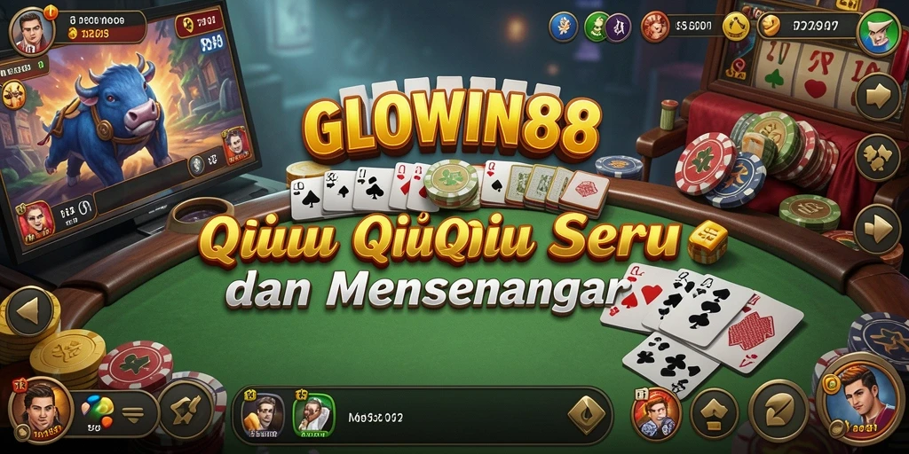 Tampilan gameplay QiuQiu di GLOWIN88 yang menarik dan interaktif.
