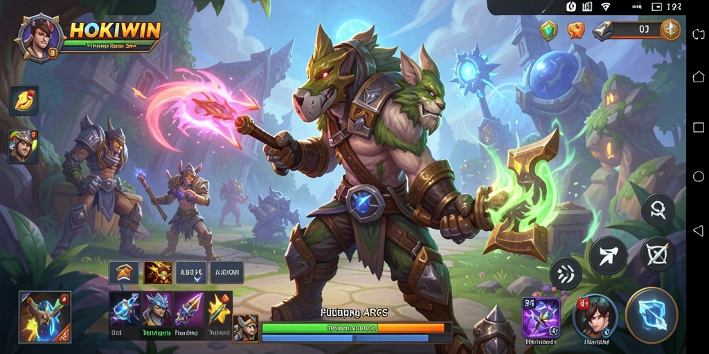 Tampilan seru dalam pertempuran ARPG di HOKIWIN.