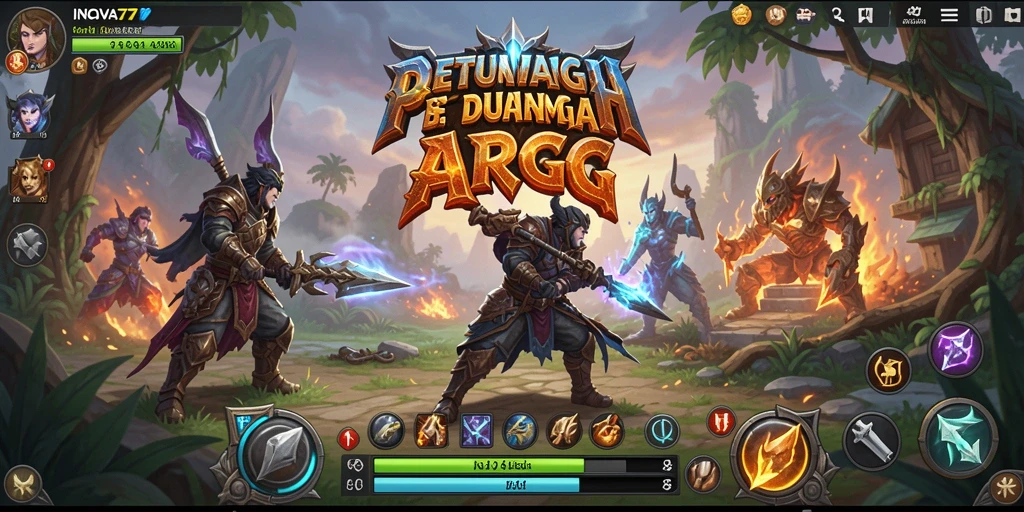 Gameplay mendebarkan dengan aksi seru di dunia INOVA77.