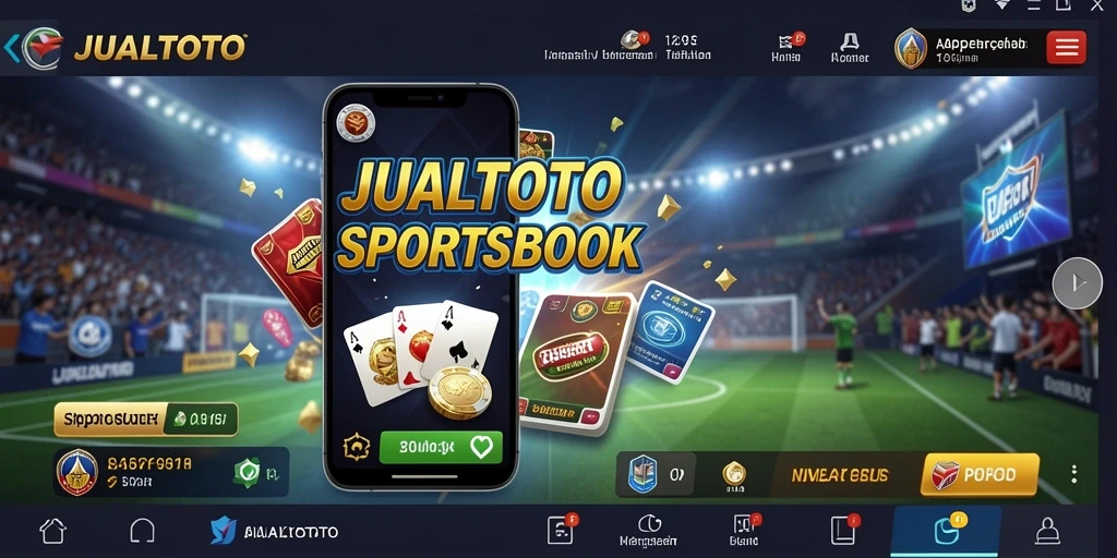 Tampilan menarik dari gameplay taruhan Sportsbook di JUALTOTO.