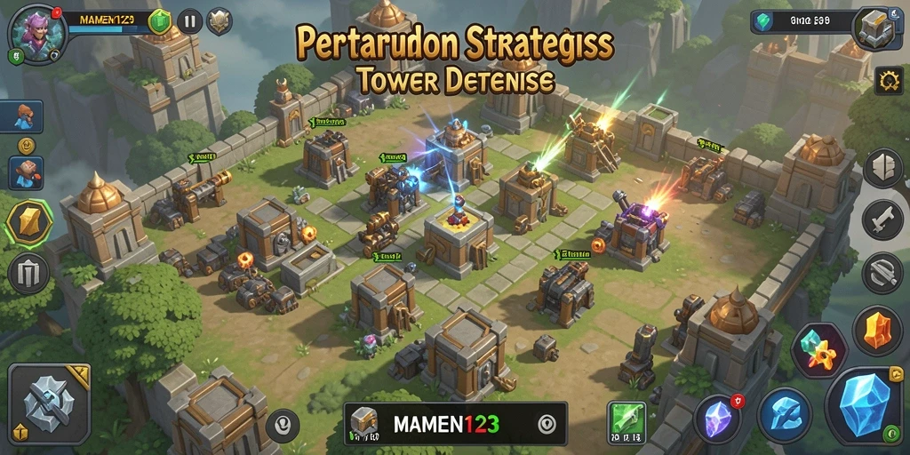 Tampilan gameplay MAMEN123 yang menegangkan saat melawan musuh.