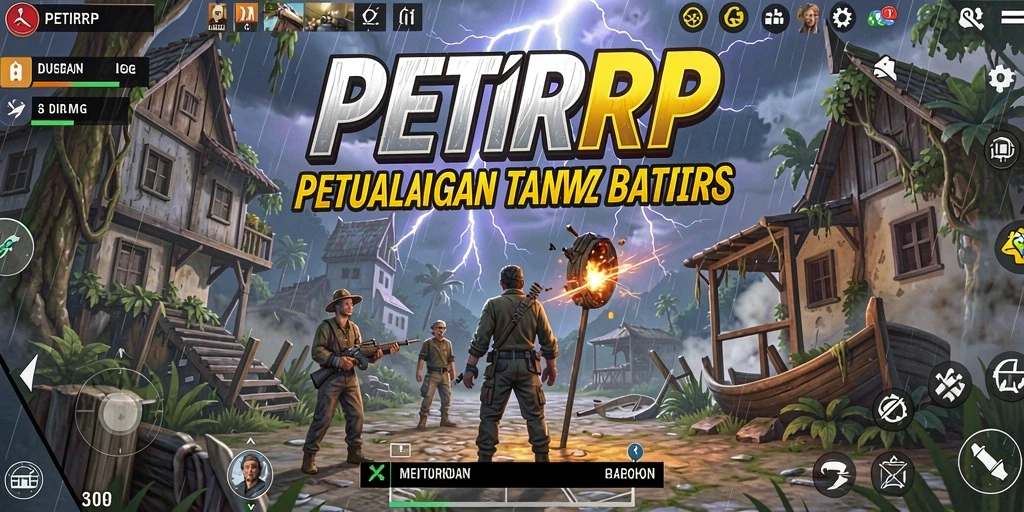Tampilan gameplay PETIRRP yang mengesankan dalam dunia terbuka.