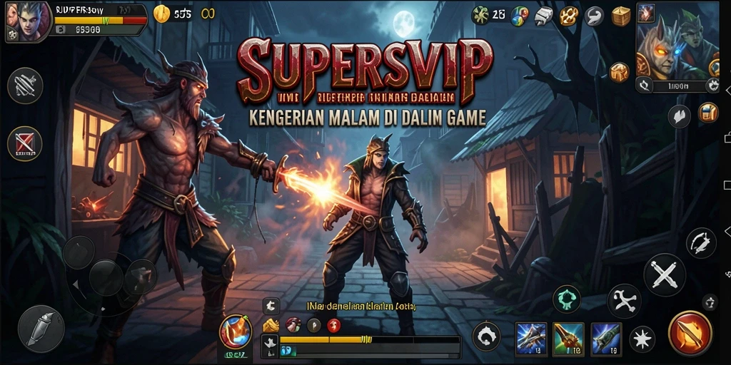 Tampilan gameplay seram dan menantang di SUPERSVIP.