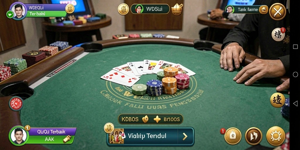 Screenshot utama WDBOS menampilkan aksi QiuQiu yang seru.